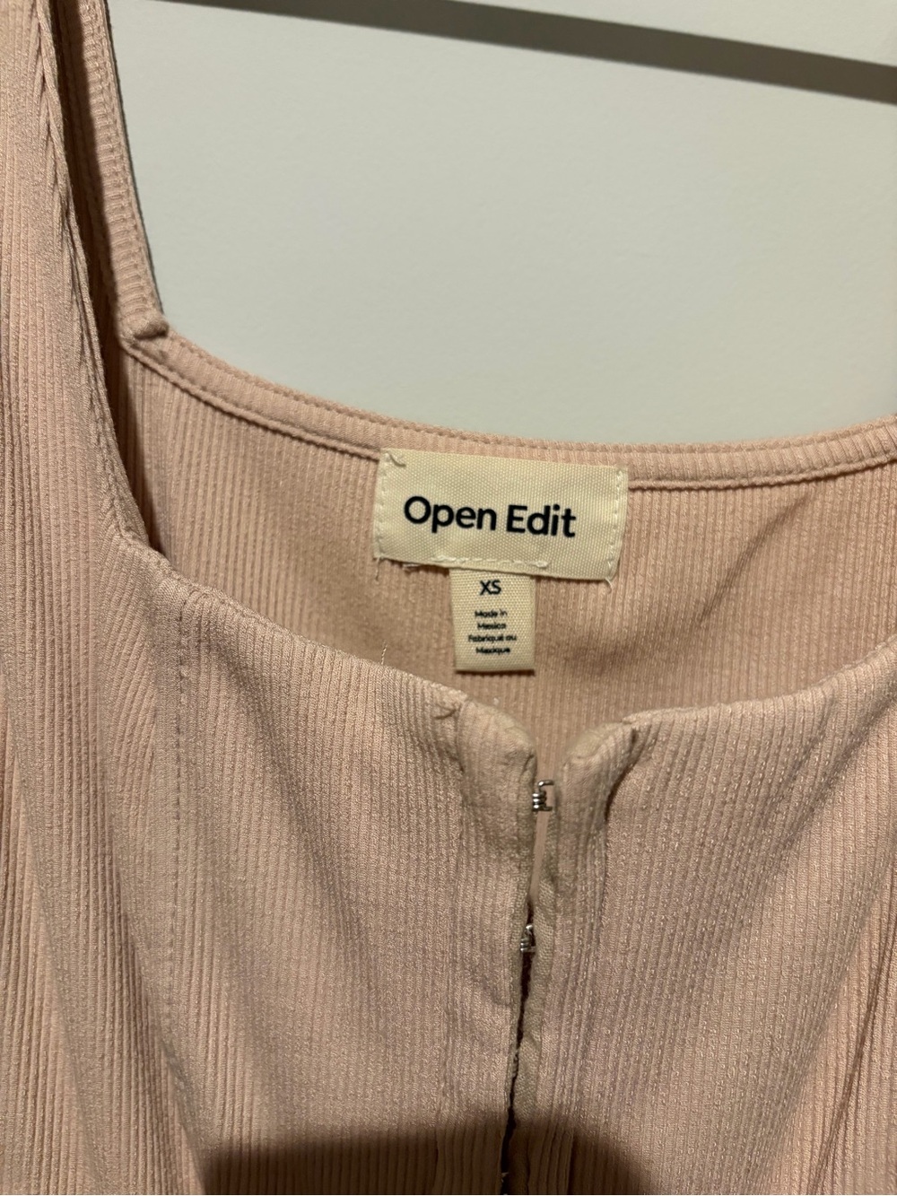 Open Edit Nude Ribbed Corset-Style Camisole - Picture 2 of 2